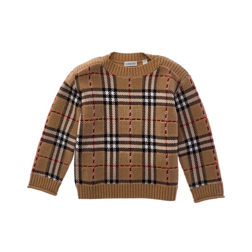 Burberry Girls  Wool Sweater, Brown